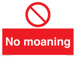 No Moaning